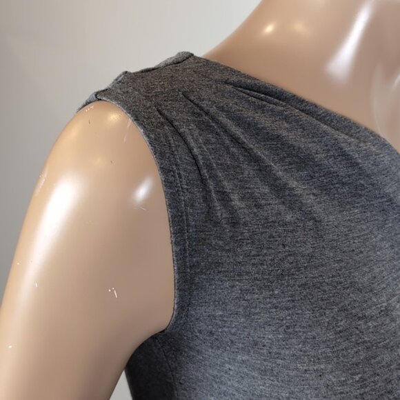 Vintage Y2K Dynamite Faux Wrap Dress Studded Gathered Asymmetric Mini Bodycon - Picture 11 of 14